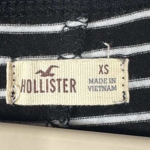 Vintage Y2K Hollister Women Striped T Shirt Dress Size XS Nautical Beachy Strech - Picture 5 of 7